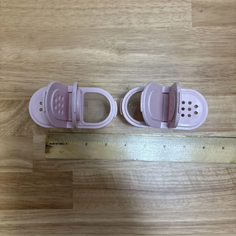 Tupperware Modular Mate Spice Container 1843-19 Pink Lid Set Of 2